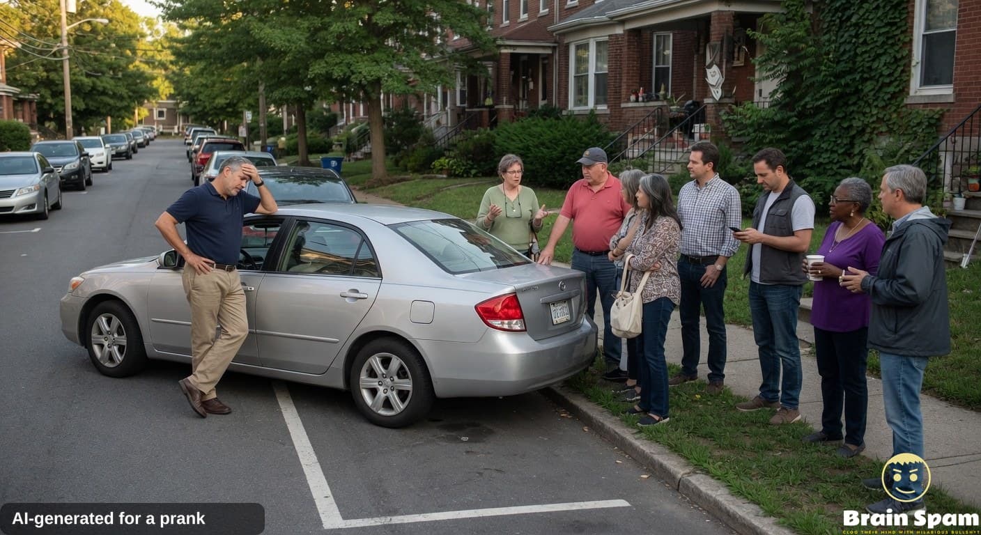 Local Resident's Parallel Parking Attempt Inspires Neighborhood Watch Meeting