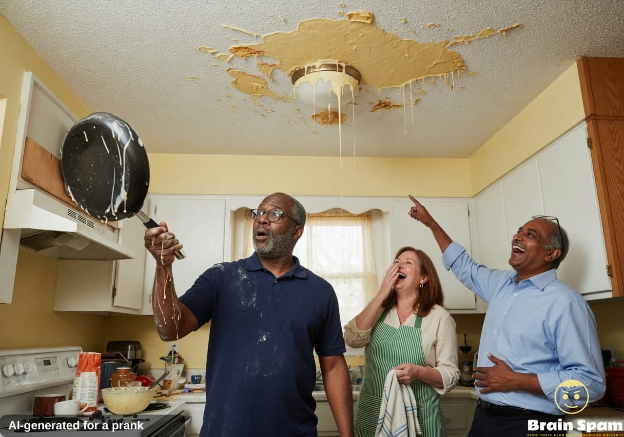 SHOCKING EXCLUSIVE: BENNETT OJO TRIES PANCAKE FLIP AND REDCORATES THE CEILING IN BREAKING KITCHEN CHAOS
